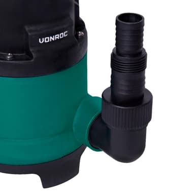 VONROC Dränkbar pump 400W – 8000L / h  | För smutsig och rent vatten