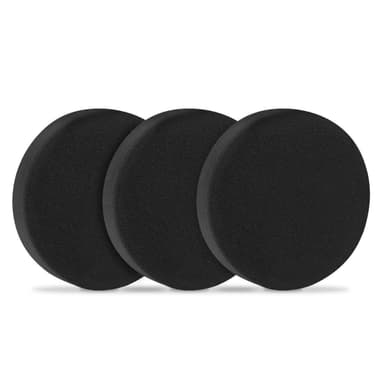 VONROC Poleringssvamp – 125mm – 3st – svart