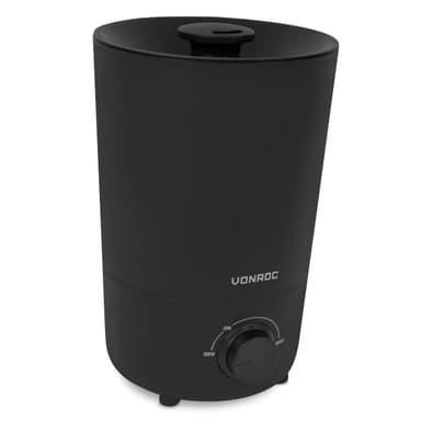 VONROC Luftfuktare 2,6 liter – Ultrasonic | Svart
