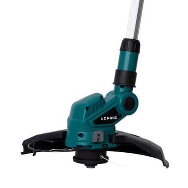 VONROC Grästrimmer 20V  - 2.0Ah| Inkl. batteri och snabbladdare