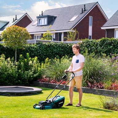 VONROC Gräsklippare 40V – borstlös motor – 33cm - central höjdjustering | Exkl. Batteri och snabbladdare