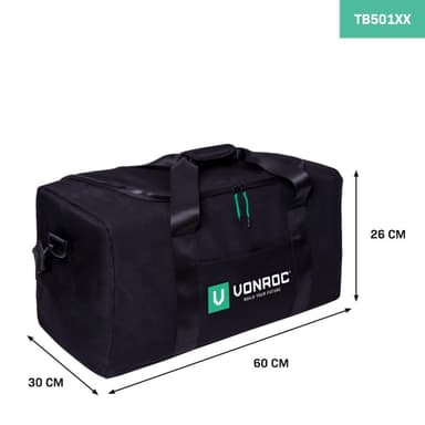 VONROC Verktygsväska – kraftig | Max kapacitet 25kg