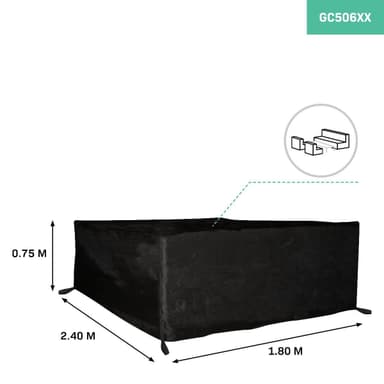 VONROC Skyddsöverdrag för loungemöbler –  M | 240x180x75cm