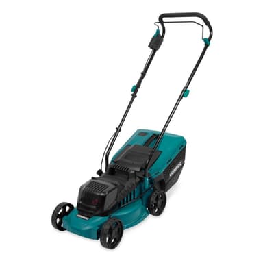 VONROC Gräsklippare 40V – borstlös motor – 33cm - central höjdjustering | Inkl. 2x 2,0Ah batterier och snabbladdare