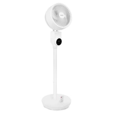 VONROC BREEZE Golvfläkt – Tyst - 98cm – Vit | Inkl. fjärrkontroll