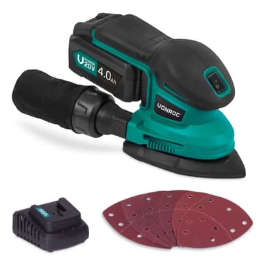 VONROC Multislip 20V – 4.0Ah | Inkl. Batteri och snabbladdare