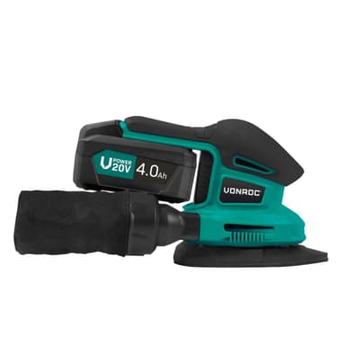 VONROC Multislip 20V – 4.0Ah | Inkl. Batteri och snabbladdare