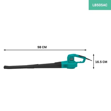 VONROC Lövblås 650W - Sladdmodell - 2 hastighetsinställningar: 120 km/h - 190 km/h