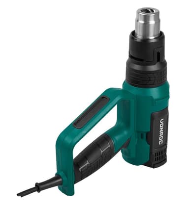 VONROC PRO Varmluftspistol 2000W | Med LCD skärm och 60 värmeinställningar (50°C - 650°C)
