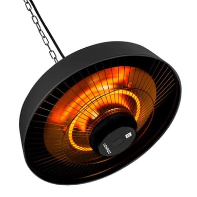 VONROC Värmare Vulcano 2000W – hängande | Med fjärrkontroll och timer