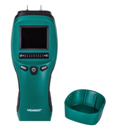 VONROC PRO Fuktmätare – Professionell  | LCD med hög kontrast