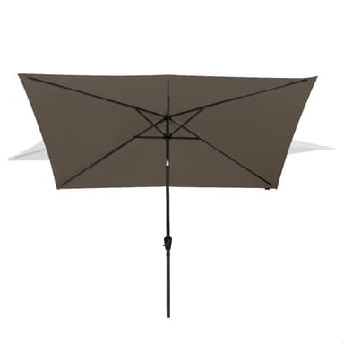 VONROC Premium parasoll Rapallo 200x300cm - Inkl. parasollöverdrag - rektangulärt parasoll - Tiltbart - UV-beständig duk - Taupe