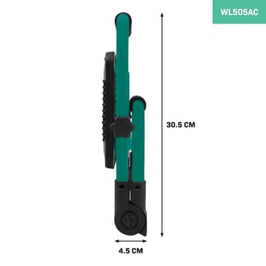 VONROC LED-arbetslampa 50W – vikbar – vridbar | Bred strålningsvinkel