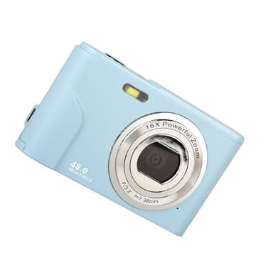 Digitalkamera med 48 MP, 1080p HD och 16x zoom med 32GB minneskort Lju