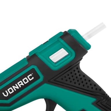 VONROC Batteridriven limpistol 4V – 1.5Ah | Inkl. 80 limstift  Ø7x100mm