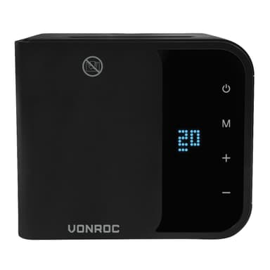 VONROC Elektrisk värmefläkt – 2000W – keramisk | 3 värmeinställningar
