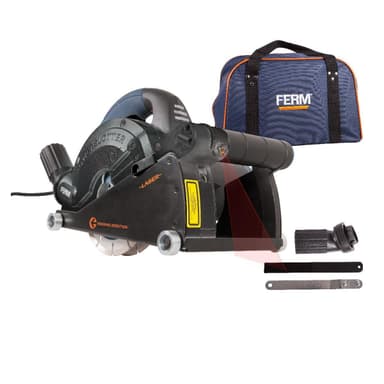 Rainureuse 1600W 150mm, Laser - Incl. 2 Lames Diamant et Adaptateur D'aspirateur