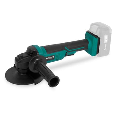 VONROC Batteridriven vinkelslip - Ø125mm | Exkl. Batteri och snabbladdare