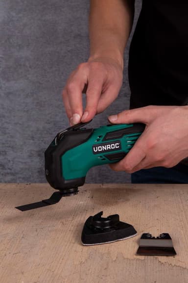 VONROC Oscillerande multiverktyg 20V – 4.0Ah | Inkl. batteri och laddare
