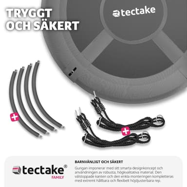tectake Gunga Swayer, höjdjusterbar, 300 kg - Ø 120 cm