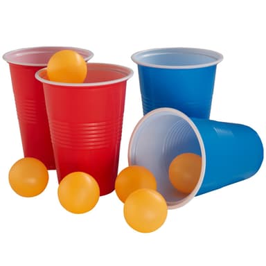 tectake Beerpongbord BeerWars I, LED-belysning, inkl. kortspel - flerfärgad
