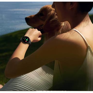 Vattentålig smartwatch med 1,39-tums Touch Screen Svart