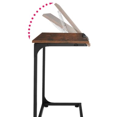 Sidobord med tippbar skiva Ruston 55x35x66,5cm