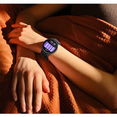 Vattentålig smartwatch med 1,39-tums Touch Screen Svart