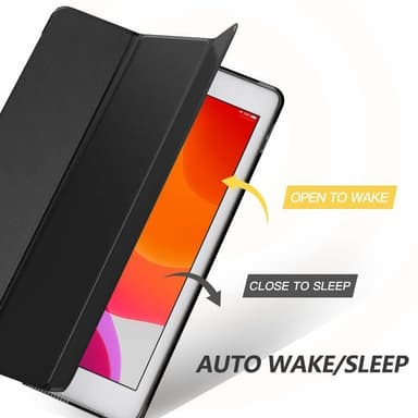 iPad fodral 9.7 tum iPad 5/6 iPad Air 1/2 Smart Cover Case Svart