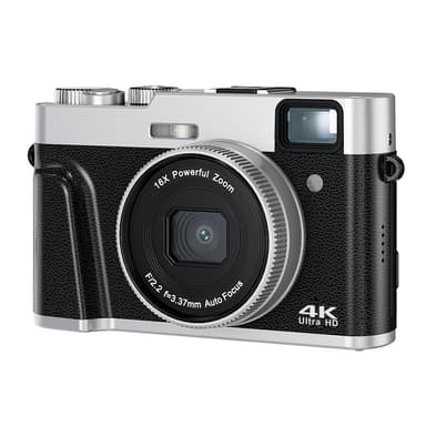 Digitalkamera 4K/48MP/16X Zoom/Autofokus/Sökare/Anti-Shake Svart