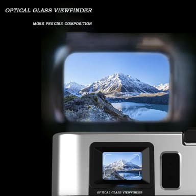 Digitalkamera 4K/48MP/16X Zoom/Autofokus/Sökare/Anti-Shake Svart