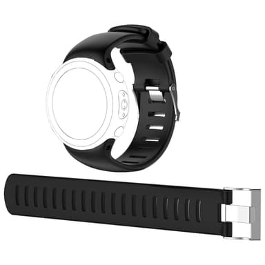 Klockarmband för Suunto D4/D4i Novo med 2 olika längder Svart