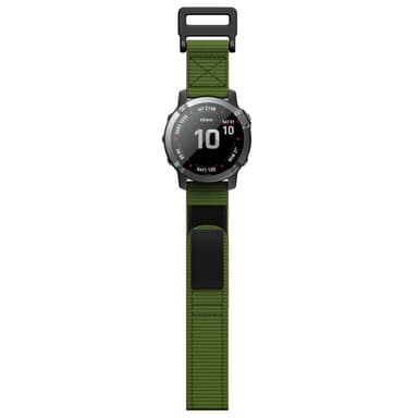 Garmin Fenix 6X/5X/3/3 HR armband 26 mm Nylon Grön