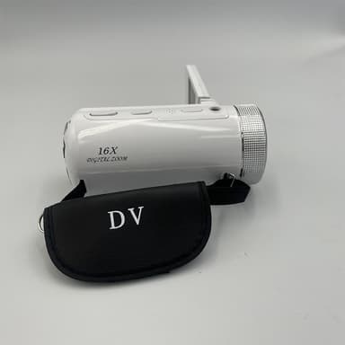 HD-Digitalkamera med Vidvinkelobjektiv Vit