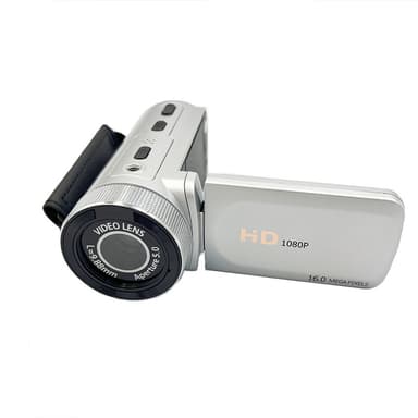 HD-Digitalkamera med Vidvinkelobjektiv Vit