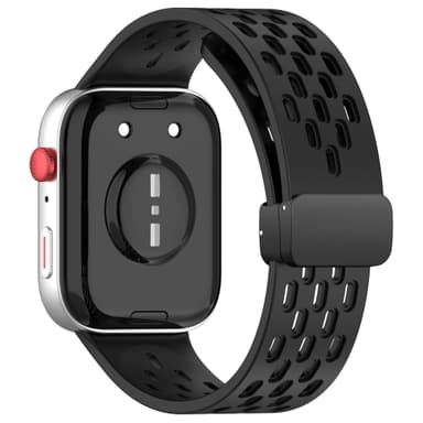 Huawei Watch Fit 3 Andningsbart silikonarmband med magnetiskt spänne S
