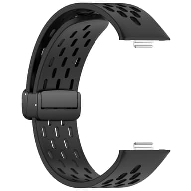 Huawei Watch Fit 3 Andningsbart silikonarmband med magnetiskt spänne S