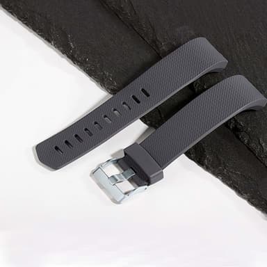 Fitbit Charge 2 armband silikon 3-pack (S) Svart/Grå/Vit