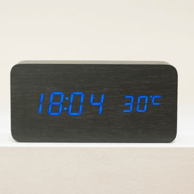 Digital LED-väckarklocka Blå