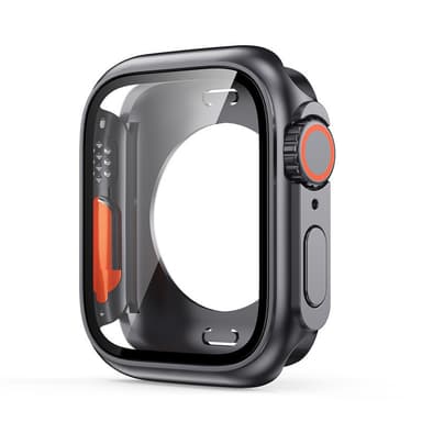 Apple Watch 45 mm Hårt Skal med Härdad film Svart