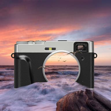 Digitalkamera 4K/48MP/16X Zoom/Autofokus/Sökare/Anti-Shake med 32GB ko