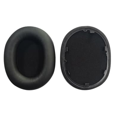 1 par ersättande öronkuddar i proteinläder för SONY 1000XM5 Svart