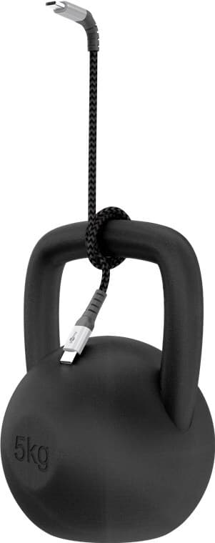 Lightning-USB-C™ textilkabel med metallkontakter, 2 m