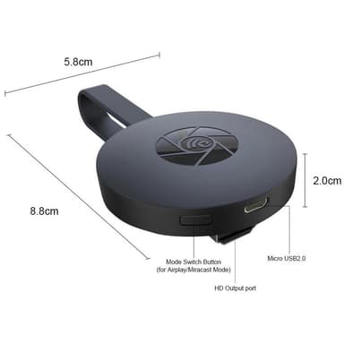 Media streamer trådlös HDMI dongel 1080p