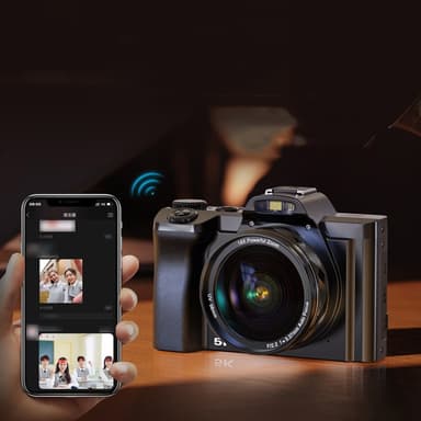 Digitalkamera 4K, 48MP, CMOS, 16x zoom, självutlösare