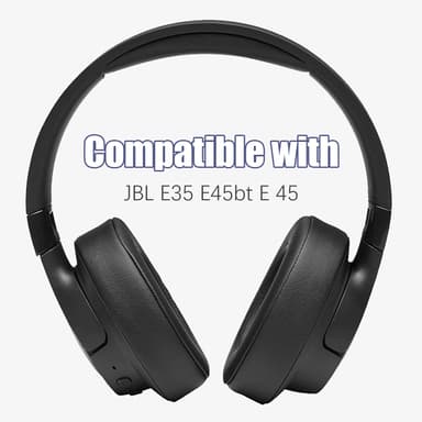 1 par öronkuddar för JBL E35 E45BT E45 Svart