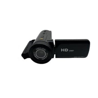 HD-Digitalkamera med Vidvinkelobjektiv Svart