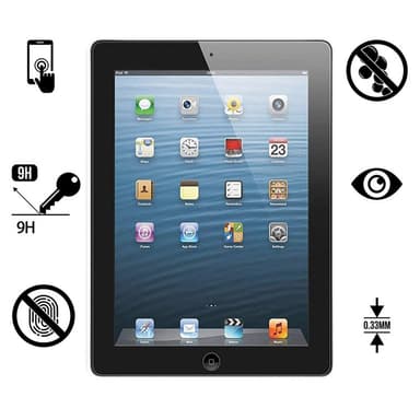 Kristallklart skärmskydd i härdat glas för iPad (2-pack) iPad Air/Air2