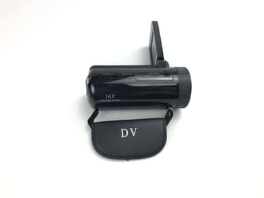 HD-Digitalkamera med Vidvinkelobjektiv Svart