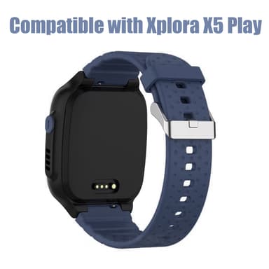 Klockarmband till Xplora X5 Play silikon Mörkblå
